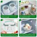 Pukomc Ice Cream Maker Machine for Home Use, with Two Ice Cream Bowls,Simple Operation and Easy to Clean,White Green