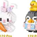2 x Pinkiwine 4 Pack Easter Building Block Toys for Kids Boys Girls Teens Easter Basket Stuffers Gifts