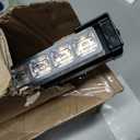 Traffic Advisor Light Bar 35'' 32 LED Emergency Strobe 21 Flash Patterns Directional Safety Warning Lights Suction Cups Cigar Lighter on Trucks Police Cars Construction Vehicles， Amber
