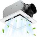FASDUNT 2-in-1 Bathroom Exhaust Fan with Light, 1.0 Sones &110 CFM Upgraded Ventilation Fan Powerful Ventilation & Ultra Quiet, Suitable for Bathrooms, Shower, Office, Restroom Etc, ETL Listed
