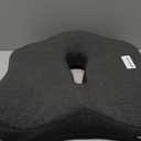 Memory Foam Seat Chair Cushion for Relieves Back Sciatica Pain Tailbone Pain Coccyx Degenerating Disc Orthopedic Osteoarthritis Prostate Cushion Low Back Pain Cushion Hip Shaping (Dark Gray)