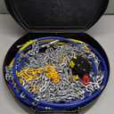 DEDC Snow Chains for SUV Cars Light Truck Tire Chains 1 Min Quick Fit Easy Chainsaw Reusable Universal Emergency Traction Chain Tire Width 255 265 275 285 295 305 315 - Set of 2 MS1620