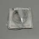 BEWAVE Dryer Vent Cover, Outdoor Exhaust Louvered Air Vent Cover for 4" Pipe with Screen 4 Screws for Long-Lasting Durability & Easy Installation, 6" x 6" Size