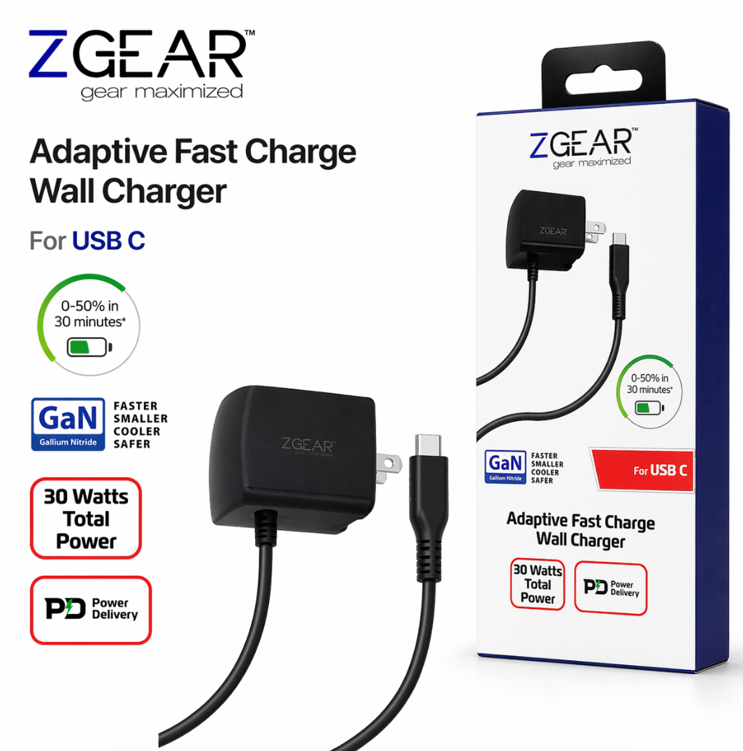 ZGEAR Adaptive Fast Charge Wall Charger