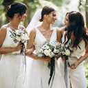 10 x 8pcs Bridesmaid Proposal Gifts 4.1 Inch Square Set of 8 Bachelorette Hair Claw Clips ideas Bridal Shower Gift for Wedding Party Favors (6pcs Small Dusty Blue)