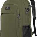 MATEIN 15.6 Inch Travel Laptop Backpack, Sturdy Computer Backpack for Women Men with USB Charging Port, Lightweight Fashion Water Resistant Traveling Backpack Casual Daypack for College Office, Green