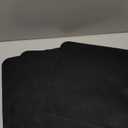 Toaster Oven Liners for Bottom of Oven (4 Pack) Reusable Non-Stick Heat Resistant Toaster Liners, Compatible with Breville, Cuisinart, Black & Decker, Dash, and More - Air Fryer Liners 12"x12" (Black)