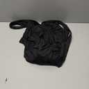 Uni Clau Women's Halter Deep V Neck Backless Ruched Dress Summer Bodycon Party Club Night Out Mini Dress (X-Large, Black)