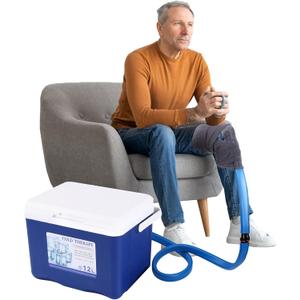Cold Therapy System Ice Machine for Knee After Surgery Recovery Care Cryotherapy Freeze Kit with Universal Pad for Pain Relief Shoulder Ankle Back Hip Leg Sports Injuries