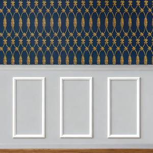COUKIU Pre-Cut 3 Set Peel and Stick Wall Molding Trim Kit, 12" x24" Premade Wainscoting Panels, Self Adhesive Moulding Panel for Interior Walls Picture Frame