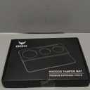 54mm Tamping Mat For Breville Espresso Machine Accessories Walnut & Leather Tamp Station Organizer with Multi-Slot Design for Espresso Tools Tamper, Distributor, Funnel & Puck Screens