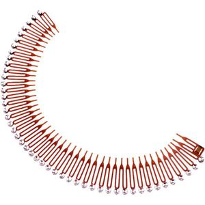Plastic Full Circle Stretch Flexible Comb Teeth Headband Clip Face Wash Fixed Hair Accessories 5 Pack