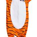 DarkCom Onesie Christmas Pajamas Adult Animal Halloween Costume Cosplay Tiger One Piece Unisex Homewear Polar Fleece Sleepwear X-Large