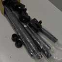 Moxweyeni Front Door Garland Hanger, Adjustable Width 31.5"-94.5", Stainless Steel Christmas Decoration Holder Garland Hanger for Door Frame Doorway Wreath Lights Outdoor, No Screws or Nails