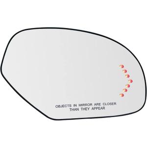 Passenger Side Heated Mirror Replacement For 2007-2013 Cadillac Escalade Yukon Suburban Silverado GMC Sierra Tahoe Avalanche Sierra - Side Mirror with Rear Holder and Turn Signal