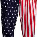 USA American Flag Pajamas Pants Patriotic Stars and Stripes Lounge Halloween Costume Cosplay (Small)