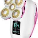 Electric Razors for Women Legs-5D Magnetic Detachable Head Flawless Razor-IPX7 Waterproof Wet Dry Cordless Trimmer-USB Rechargeable Travel Kit (2.25in*3.38in*3.74in, Pink)