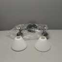 Kichler Farum 19.25 Inch 2 Light Vanity with Opal Glass in Black with Champagne Bronze