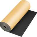 Pangda 1 Piece 78 x 24 x 1/2 Inch Extra Large Marine Foam Roll Closed Cell Rubber with Adhesive Insulation Sheets Lightweight Single Sided Tape Water Weather Resistant for Craft (Black)