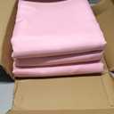 sancua 6 Pack Pink Tablecloth 60 x 102 Inch, Rectangle Table Cloth for 6 Feet Tables - Stain and Wrinkle Resistant Washable Polyester Table Cover for Dining Tables, Valentines Parties