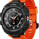 ULTIMAL Bands Compatible with Samsung Galaxy Watch Ultra 47mm band with case for Men, Rugged Sports Case Protective for Galaxy Watch Ultra (2025/2024) Orange