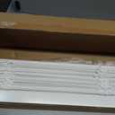 LazBlinds Cordless Faux Wood Blinds, 26" W x 60" H, White