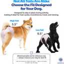 American Kennel Club Female Dog Wrap, Disposable Diapers with Wetness Indicator (L High Tail (1827 in), 50, Count)