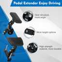 Pedal Extenders for Short Drivers-Brake pedals suitable for most models(1.2in-2.3in)&Accelerator (1.7in - 3.5in) Extensions with Anti-Slip Design,Durable Metal Construction & Easy Installation