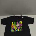 Let's Glowing Crazy It's My Birthday 80's Party Matching TShirt Small