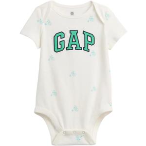 GAP baby-boys Short Sleeve Logo Bodysuit (0-3 Months, High Rise 15-4101 Tcx)