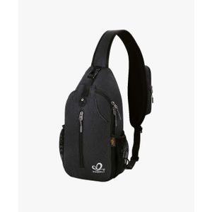 WATERFLY Crossbody Sling Backpack Sling Bag Travel Hiking Chest Bag Daypack (Black) WATERFLY Crossbody Sling Backpack Sling Bag Travel Hiking Chest Bag Daypack (Black)