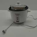 Elite Gourmet ERC-006NST Maxi-Matic Electric Rice Cooker with Non-Stick Inner Pot Makes Soups, Stews, Grains, Cereals, Keep Warm Feature, 6 Cups Cooked (3 Cups Uncooked), White