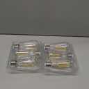 Ascher Vintage LED Edison Bulbs, 6W, Equivalent 60W, Non-Dimmable, High Brightness Cool White 4000K, ST58 Antique LED Filament Bulbs with 80+ CRI, E26 Medium Base, Clear Glass, Pack of 6