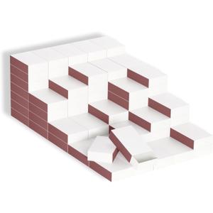 LONGIM 100pcs Blank Matches Boxes for DIY Craft, 2.28x1.41x0.59in White Small Storage Container Bulk Matchboxes with Double-Sided Strikers for Wedding & Birthday Party Favor Supplies, Empty Matchboxes