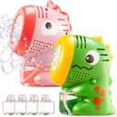 SYNCFUN 2 Pcs Dinosaur Bubble Machines for Toddlers, Unicorn Mini Bubble Machines with Bubble Solution for Kids,Toddlers, Summer Outdoor Party Favors, Kids Easter Birthday Gift