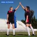 Himal Outdoors Lacrosse Stick Bag with 2 Sticks Holder, Oxford Lacrosse Bag for Men and Women, Zipper Pocket & Cooler Pouch and Padded Handle Strap (Deep black)