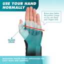 Med Spec 8" Wrist Lacer (Left Hand, Medium) - Wrist Brace with Easy Adjustable Lacing Support - Carpal Tunnel Hand and Wrist Stabilizer with Palmar & Dorsal Stays, Breathable Liner, 223924 (Black)