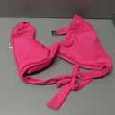 Tempt Me Women Halter Bikini Top - Padded Swimsuit Top V Neck Bathing Suit Tops Only (Small, Hot Pink)