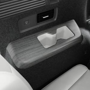 YOUTOOCAR 4PCS Second and Third Row Cup Holder Covers Compatible with Hyundai Santa Fe 2024-2026 Accessories (Wood Grain)