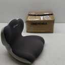 FLORICH Memory Foam Truck Seat Cushion, Car Seat Cushion and Lumbar Support Pillow for Office Chair Ergonomic Back Support & Sciatica Relief for Long Drives (Light Grey)