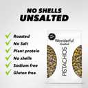 Wonderful Pistachios No Shells, Unsalted Nuts, 6 Ounce Resealable Bag, Protein Snacks, Gluten Free, Healthy Snack