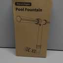 Dual Spray Pool Fountain, 10-20°F Cooler Water for Above/ In-Ground Pools, Dual Spray Waterfall Sprinkler Fountain, Adjustable Waterfall Cooling and Relaxation