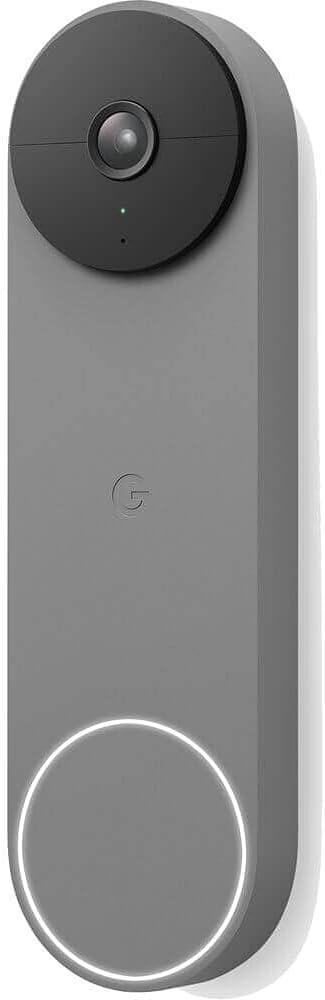 Google Nest Doorbell (Battery) - Ash (1 Count (Pack of 1)