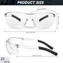Salfboy 100 Pack Safety Glasses ANSI Z87.1 Scratch Resistant Eyewear for Women Man Lab Goggles Eye Protection