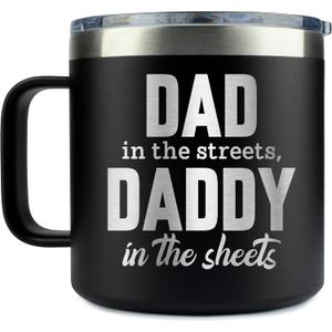 Cup Tumbler 14 Oz Coffee Mug - Daddy Tumbler - Birthday Gifts For Daddy From Daughter - Son - New Daddy Gifts - Fathers Day Gift - Parent Gift - Daddy Mug