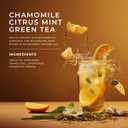 Gya Tea Co Chamomile Citrus Mint Loose Leaf Tea - 5.29 Oz 70 Cups - Rich in Peppermint, Lemongrass, Orange Peel for Rest & Throat Comfort - Refreshing, Delicious & Robust Flavor (EXP 03/01/28)
