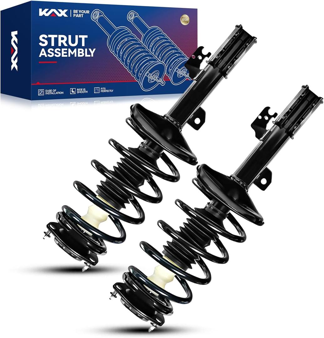 KAX Front Quick Struts for Toyota Sienna 2004 2005 2006 Front Shocks Complete Struts Assembly with Coil Spring Set of 2, Replace 172980 172981