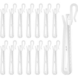 150 Pcs Adjustable Curtain Hooks Plastic Curtain Hooks for Drapes, Ratchet System Pinch Pleat-Curtain Hook Drapery Pin Hook for Window Door Shower Curtains
