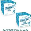 Amazon Brand - Presto! Ultra-Soft 3-Ply Premium Facial Tissues, 264 Count (4 Packs of 66), (Packaging May Vary)