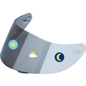 Photochromic Visor Compatible With K1S,K1,K5,K5S,K3SV Helmet Transition Face Shield (K1,K3SV,K5,K5S Clear To Smoke)